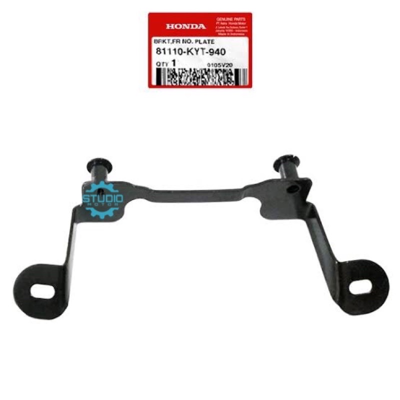 Dudukan Plat Nomor Depan Bracket Breket FR Number Plate SCOOPY Karburator Carbu KYT FI K16 eSP K93 81110KYT940 81110-KYT-940
