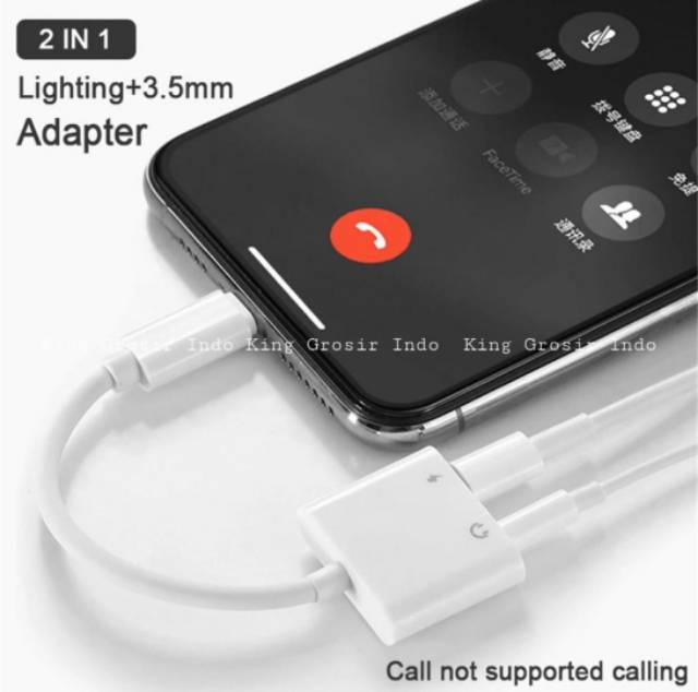 Lightning Audio Jack 3,5 MM &amp; Charger Adapter For IPhone 8 7 Plus X XS OEM