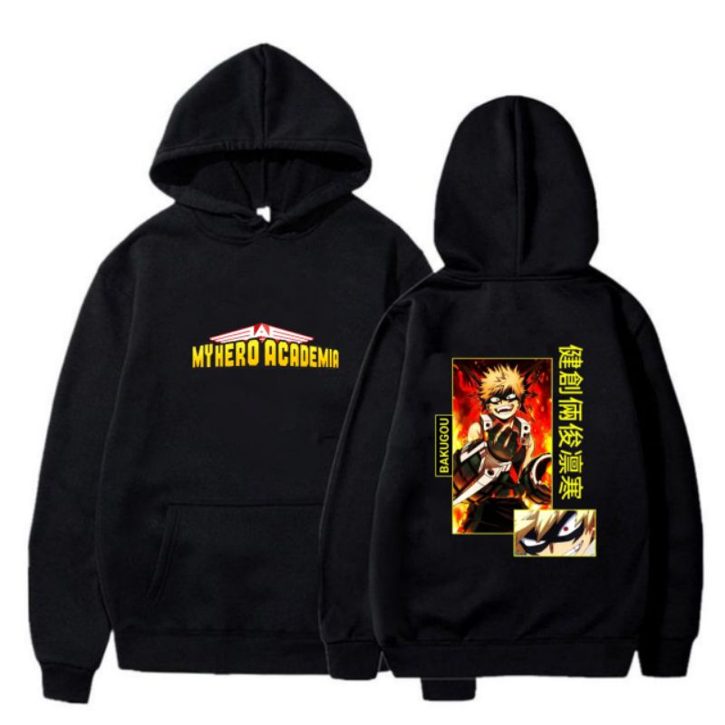 jaket sweater hoodie anak ANIME BAKUGOU MY HERO ACADEMIA | BAHAN FLECE KATUN TEBAL