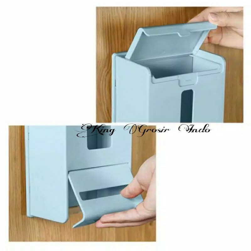 Plastic Storage Multifunction / Tempat Penyimpanan Kantong Plastik Tissue / Kotak Tisu