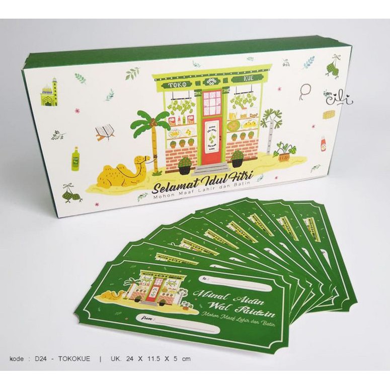 

cli107 D24TOKO KUE Dus box kotak kue lebaran idul fitri 24x115x5