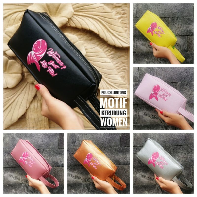 POUCH KOSMETIK  SERBAGUNA BENTUK LONTONG