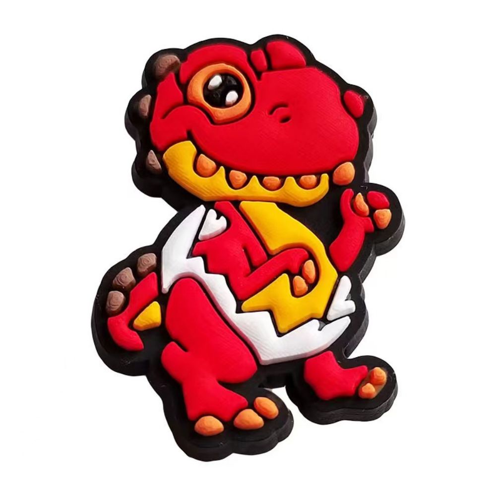 Charms Crocs Pin Jibz DIY Bentuk Dinosaurus Bisa Dilepas Untuk Aksesoris Sandal / Sepatu / Hadiah Anak