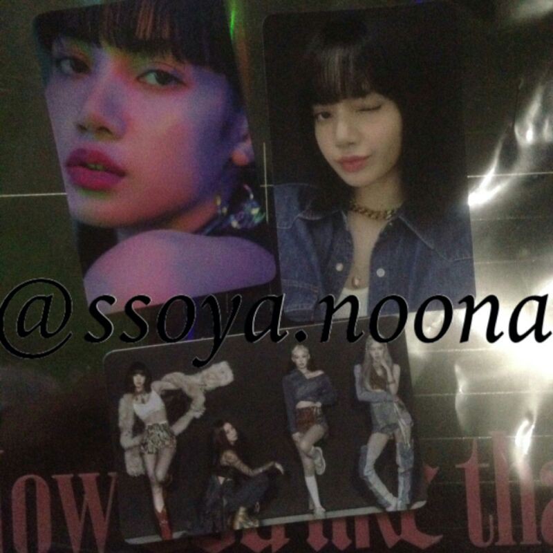 PHOTOCARD LISA BLACKPINK OFFICIAL BENEFIT KTOWN4U HOW YOU LIKE THAT
