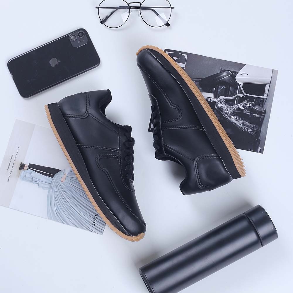 ORIGINAL - SEPATU PRIA SNEAKERS WARNA HITAM KEREN TERBARU MURAH BERKUALITAS DISTRO KUZATURA