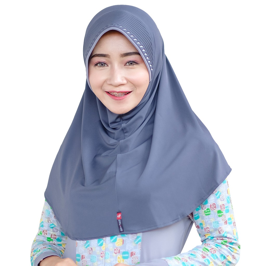 Jilbab Instan Bergo Bordir Nafisa Minang Bordir | Hijab Khimar Instan Bordir Pet Kerudung Instan Pet