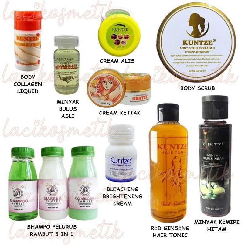 ✨LACIKOSME✨ KUNTZE HAIR &amp; BODY CARE - SCRUB SHAMPO UNDERARM BLEACHING KEMIRI ALIS