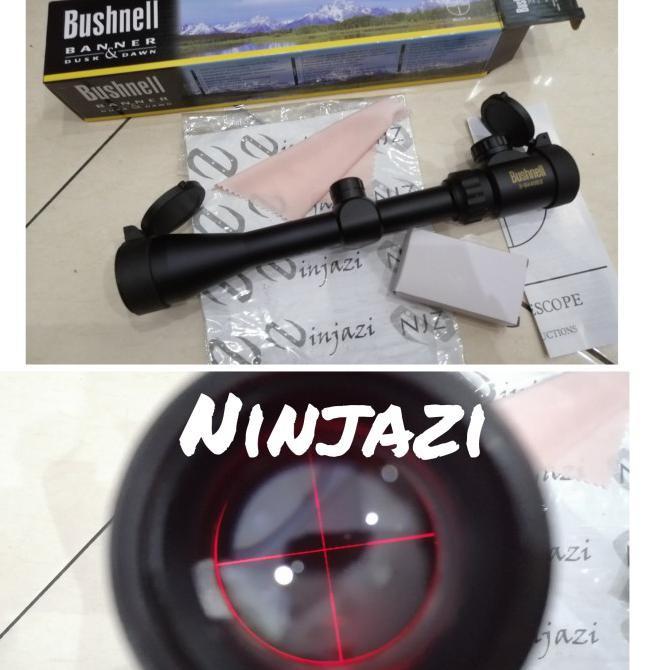 TELE BUSHNELL 3-9x40 (dengan 3 lampu) | Mainan & Hobi | Aksesoris Airsoft Gun | cope, Spring &