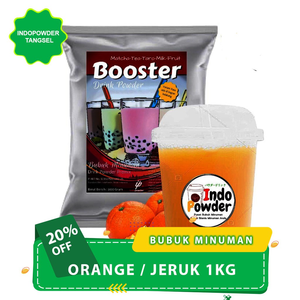

Bubuk Minuman Rasa Jeruk Orange 1Kg / Bubuk Powder Minuman Kekinian