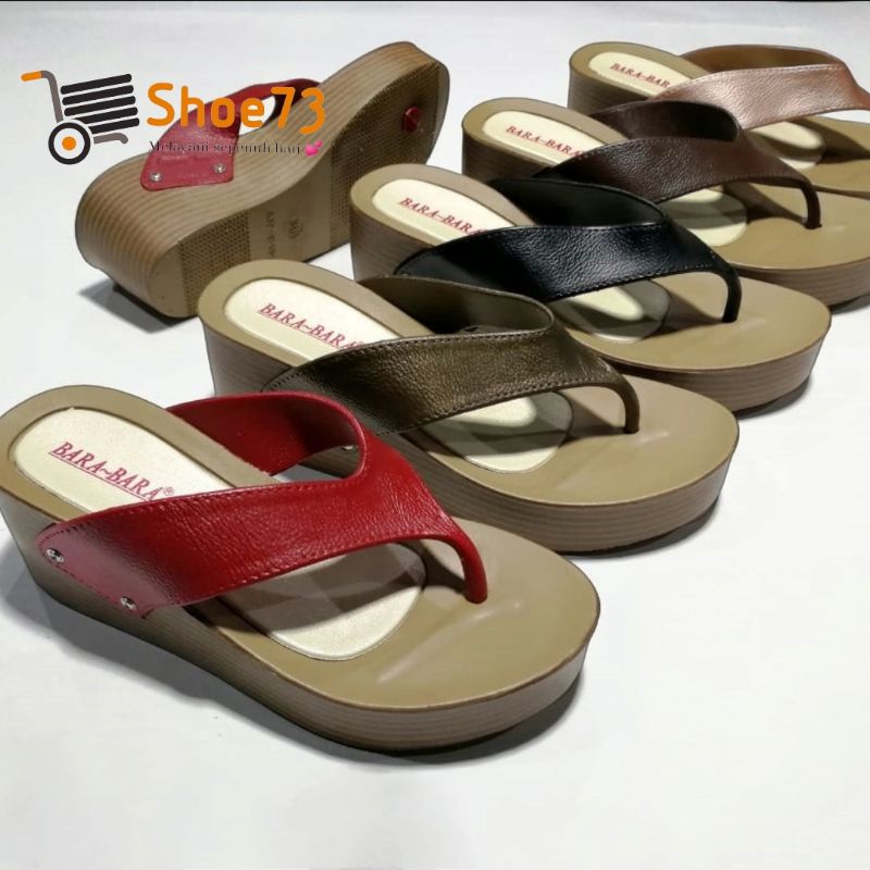 BARA BARA MJZ B 1955 JPL SIZE 36-40 ORIGINAL l Sandal wedges jepit jelly wanita l Sendal jepit cewek impor