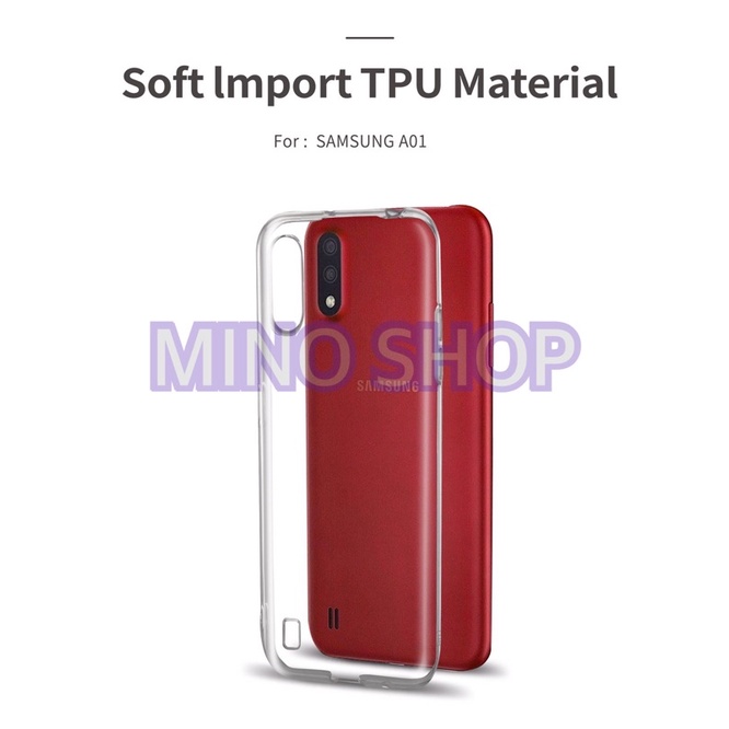 SOFTCASE TRANSPARAN SAMSUNG A01 A015 A015F PREMIUM CLEAR SOFT CASE