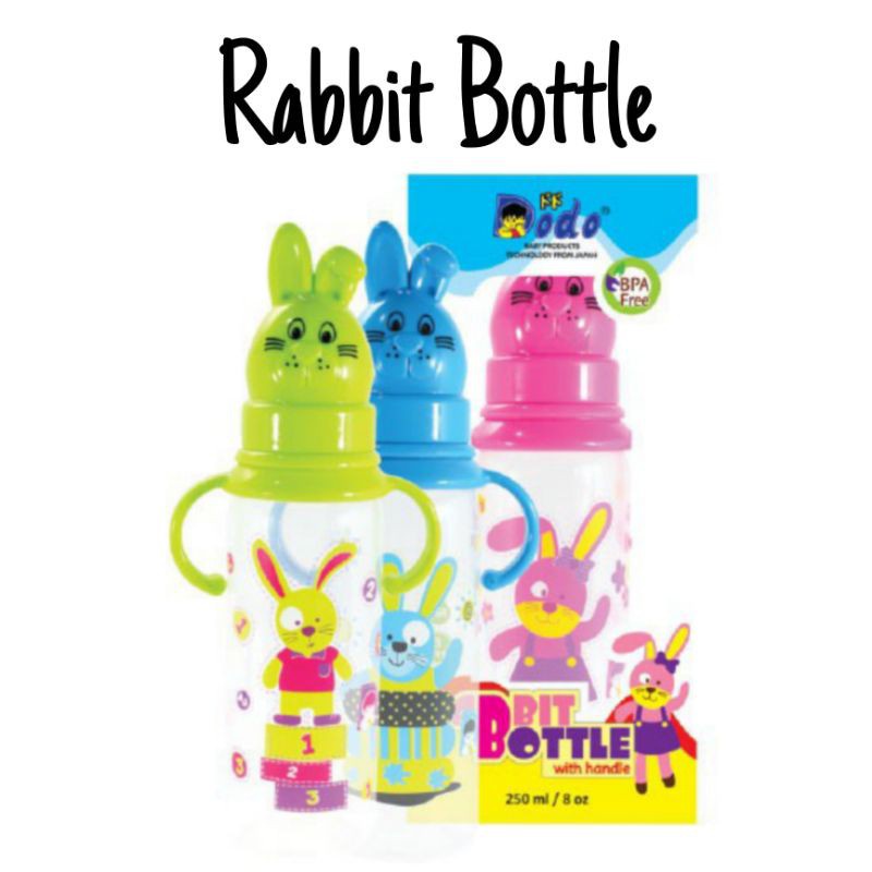 DODO BOTOL SUSU PP RABBIT W/H 8 OZ