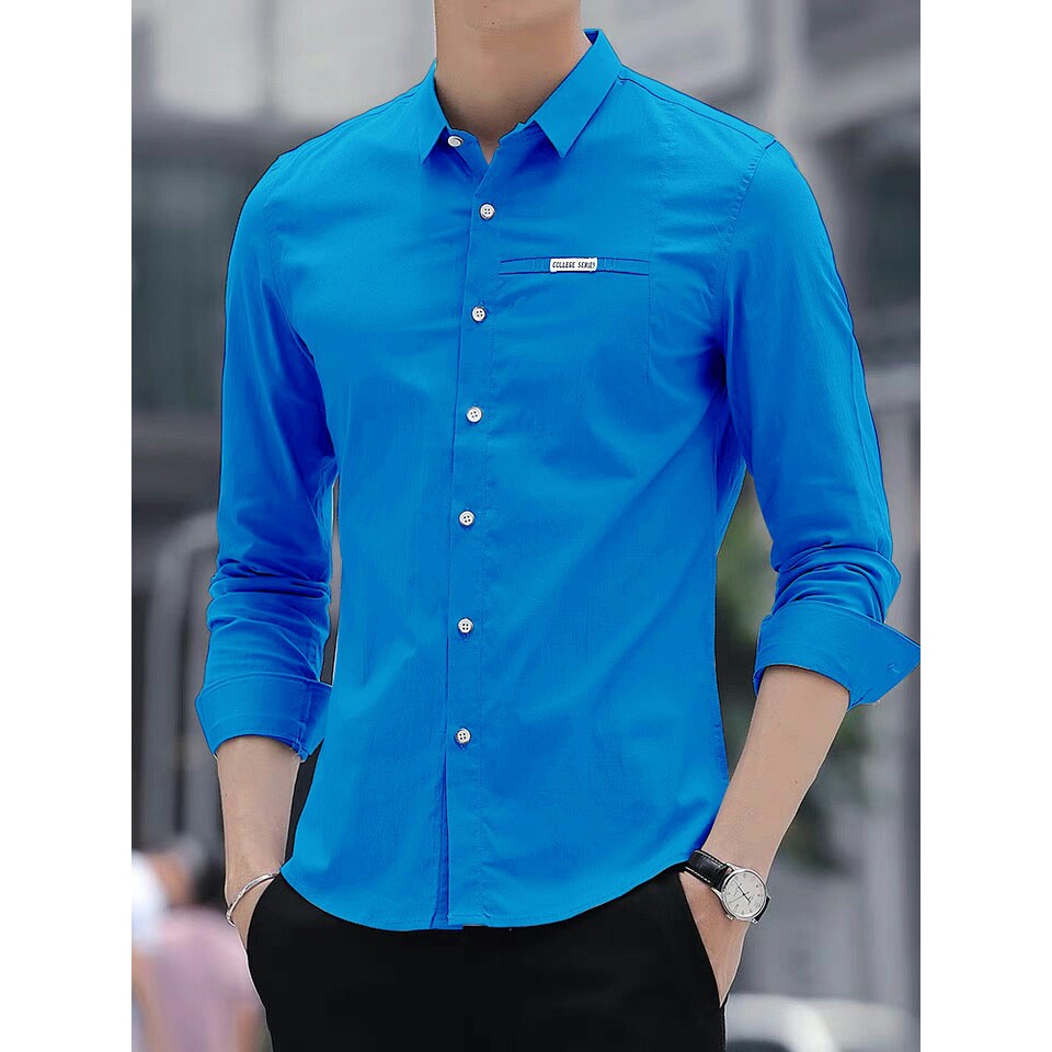 SS - ZP - Kemeja Pria Moskow Uk L &amp; XL Lengan Panjang ap