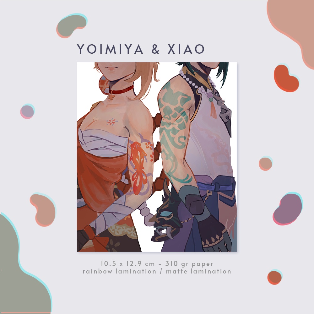 YOIMIYA & XIAO ARTPRINT GENSHIN IMPACT