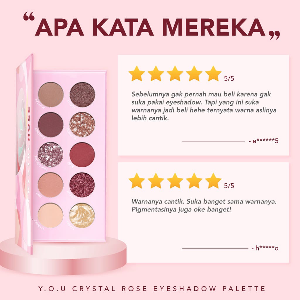 [EMPEROR] NEW EYESHADOW By You! Crystal Rose Eyeshadow Palette 10 color