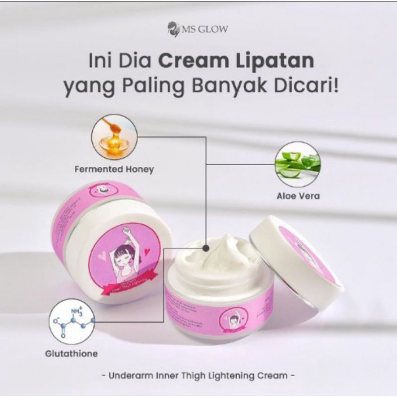 Underam Cream II untuk lipatan Ketiak.Leher.selangkangan.siku.MS GLOW