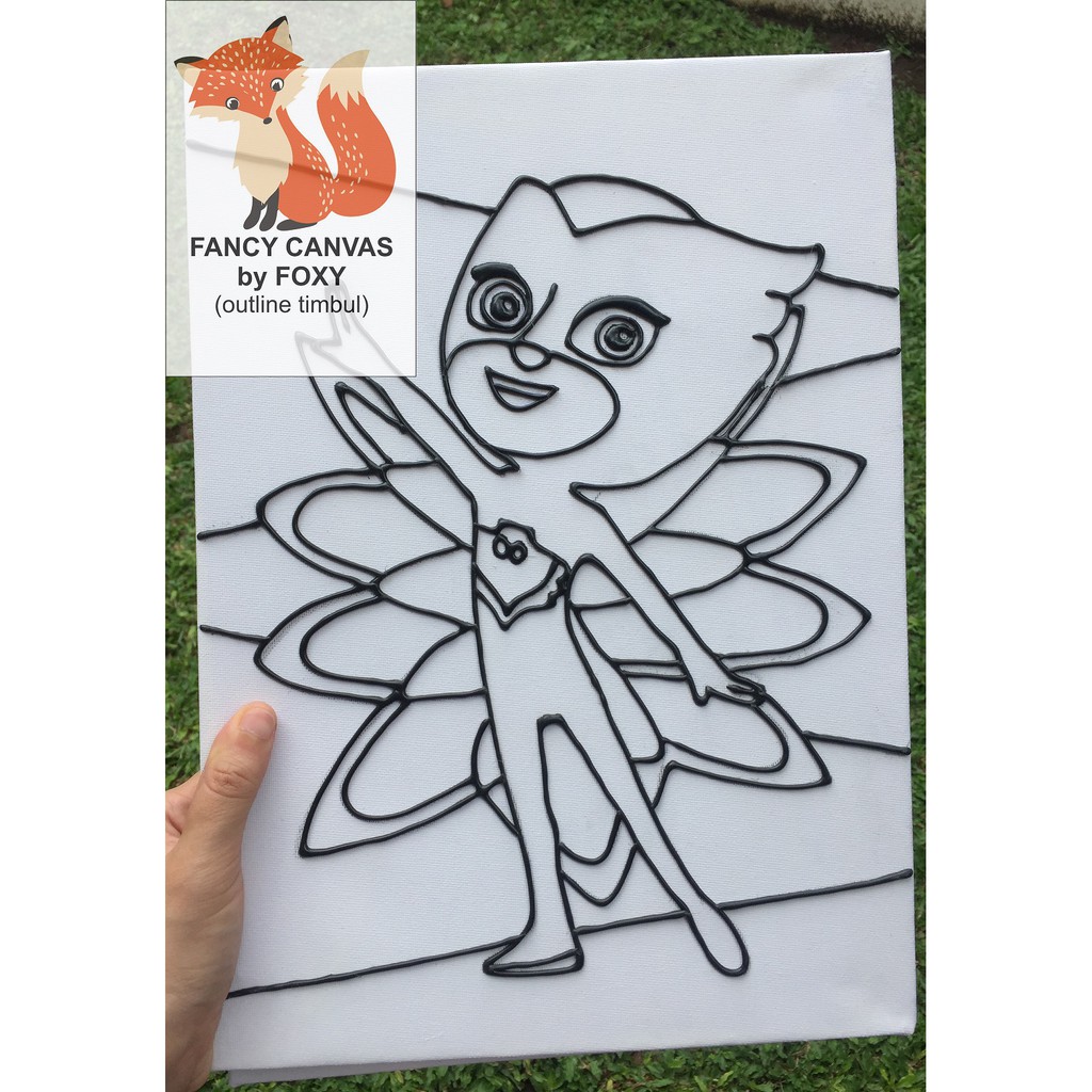 

TERBARU KANVAS LUKIS ANAK OUTLINE TIMBUL GAMBAR - OWLETTE PERALATAN MELUKIS CANVAS ANAK