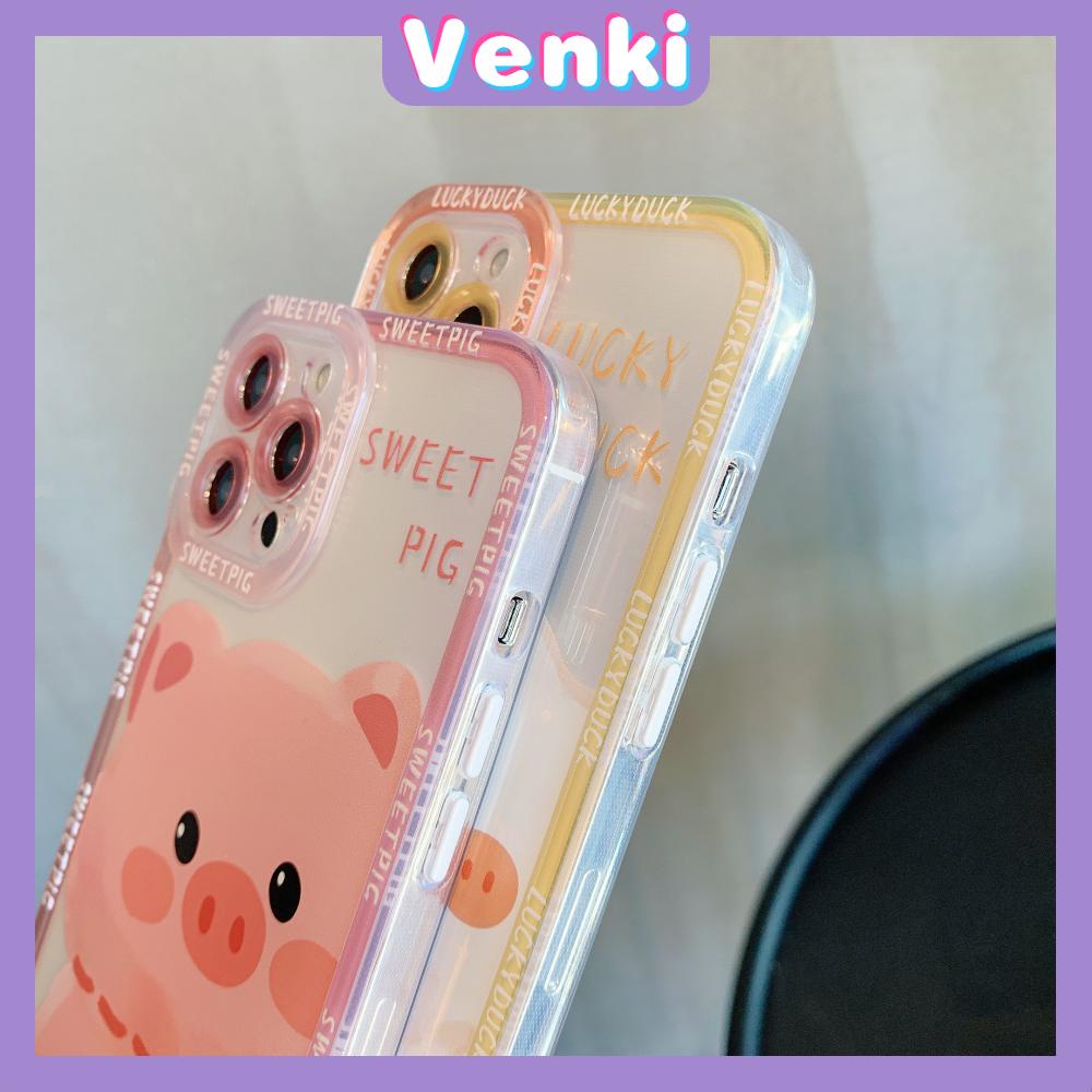 iPhone Case Silicone Soft Case Clear Case Square Edge Angel Eyes Camera Full Coverage Protection Shockproof Pink Yellow Cartoon Cute Style For iPhone 13 Pro Max iPhone 12 Pro Max iPhone 11 Pro Max iPhone 7 Plus iPhone XR XS MAX Max Pro 12 X/XS XR 11 pro