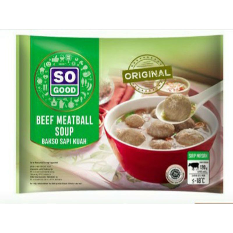 

So Good Beef Meatball Soup 120 gram
