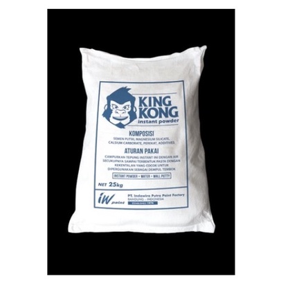 Kingkong Instan Powder Plamir Acian Lem Hebel Repack 1 KG