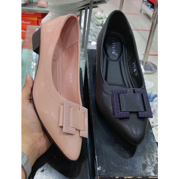 SEPATU WANITA MERK LAVIOLA HAK 3cm UKURAN 36-40