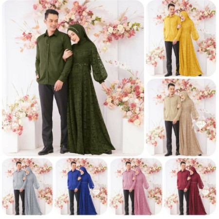 COUPLE ZAHIRA BAJU PESTA PASANGAN KELUARGA CEWEK COWOK BRUKAT DEWASA MODIS TERBARU GROSIR TRENDY