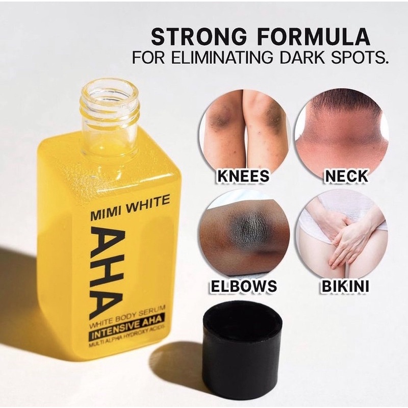 𝐑𝐀𝐃𝐘𝐒𝐀 - MIMI WHITE AHA WHITE BODY SERUM INTENSIVE WHITENING PEMUTIH KULIT BPOM 30ML