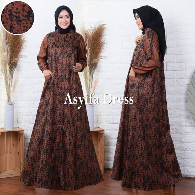Asyifa dress/gamis muslim wanita/gamis/dress
