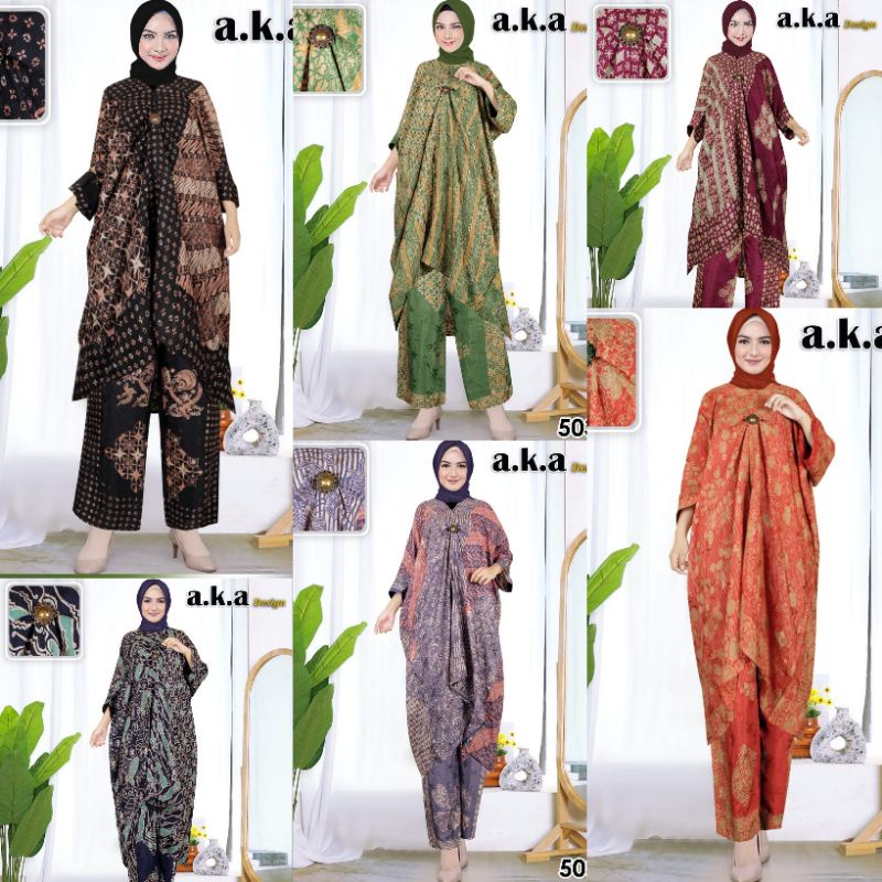 5032>SETELAN CELANA KULOT BATIK KAFTAN BABY PREMIUM SEMI SUTRA|BAJU PESTA>a.k.a design