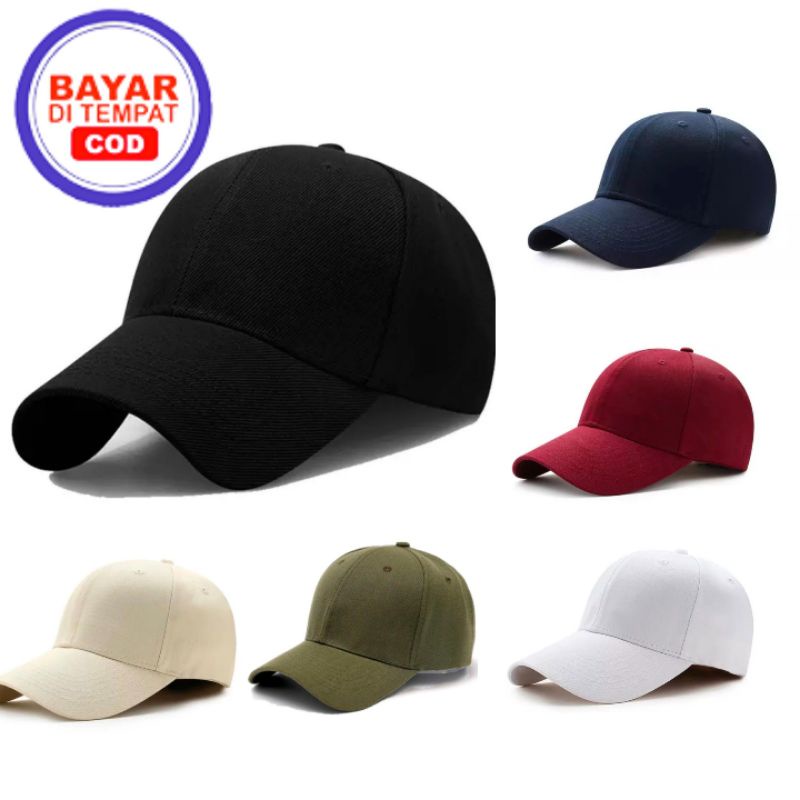 TOPI BASEBALL POLOS / TOPI POLOS KATUN PREMIUM / TOPI POLOS