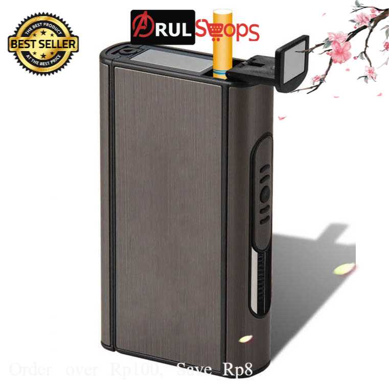 Focus Kotak Bungkus Rokok Aluminium Case Automatic Ejection B651026