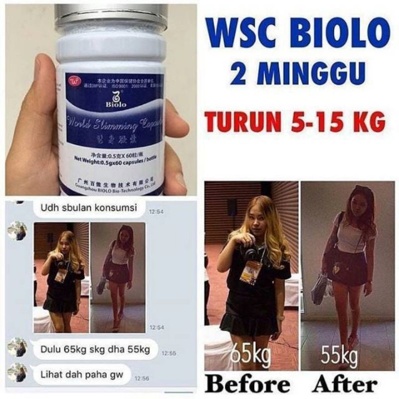 Pelangsing Wsc Biolo Original Ibu Naomi ( Pelangsing Biolo) asli