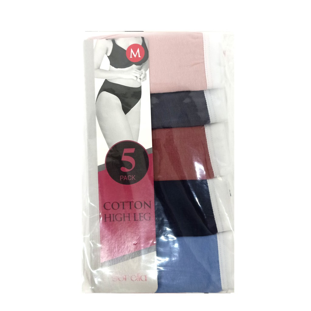 launch Panty Pack (Celana Dalam) Sorella Cotton High Leg S25-73097MIX