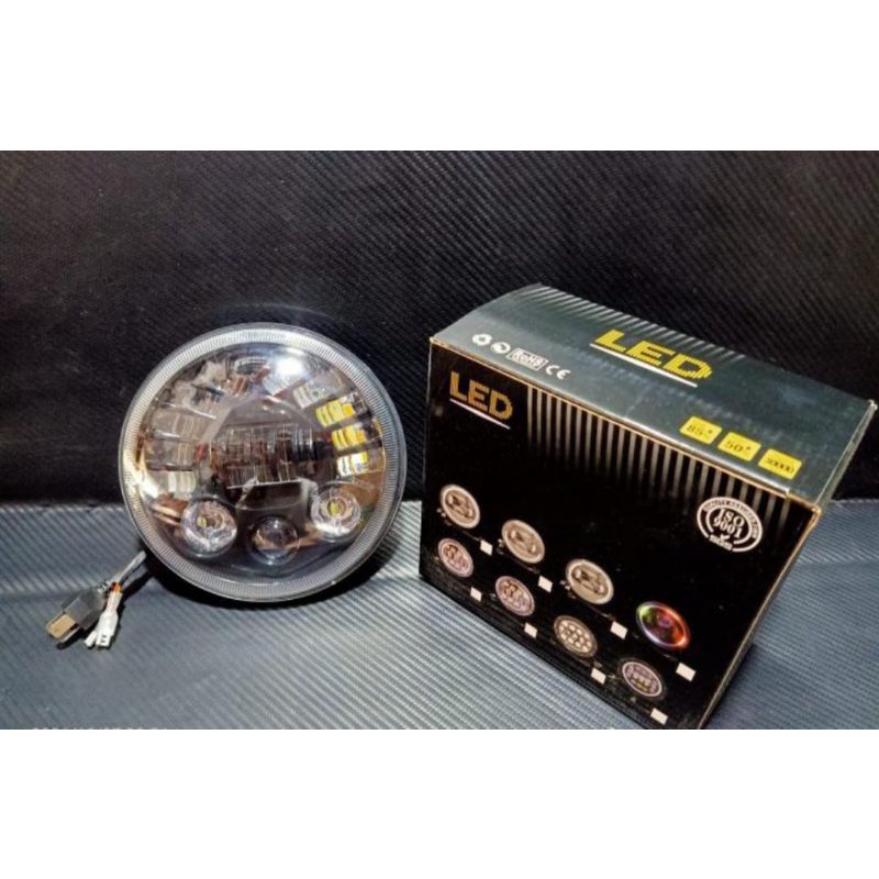 Lampu daymaker 19led 7inc dus Led