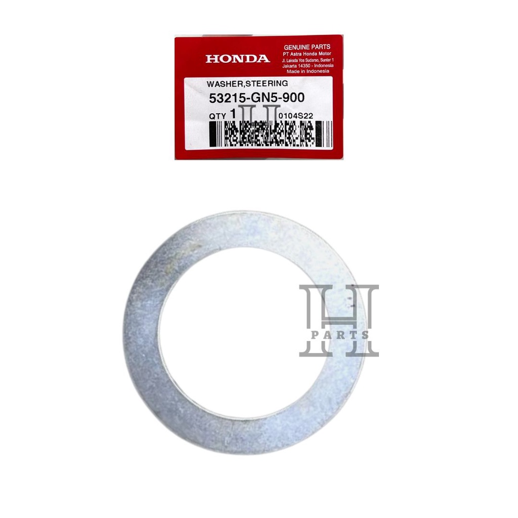 WASHER STEERING HEAD DUST SEAL RING DEBU KOMSTIR BAWAH HONDA PCX 150, PCX HYBRID, SH150i 53215-GN5-900 ASLI ORIGINAL AHM HGP HONDA