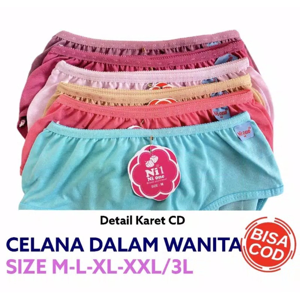 Celana dalam wanita ni one ISI 6PCS