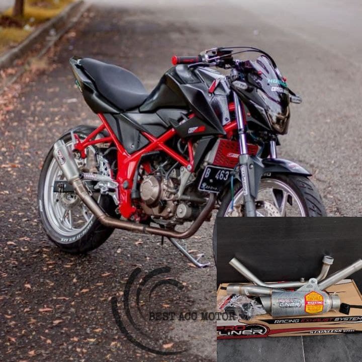 KNALPOT PROLINER TR 1R TITAN SHORT ALL NEW CB 150R STREET FIRE KNALPOT PROLINER CB150R SF