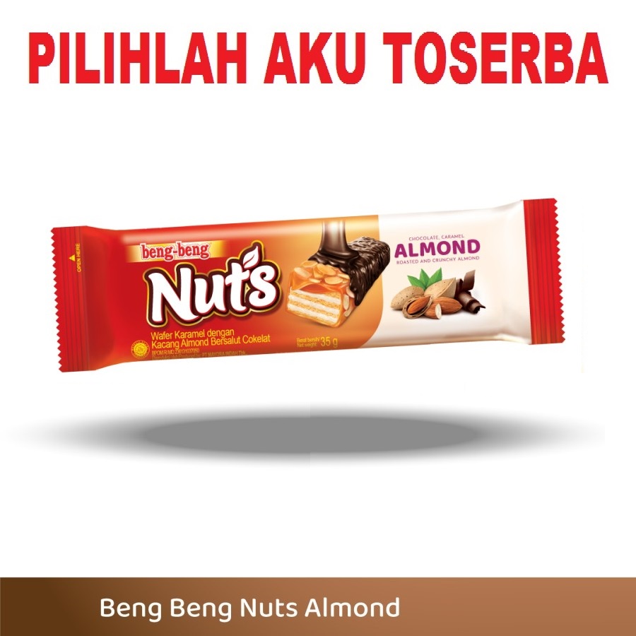 Beng Beng Nuts Almond Chocolate isi 15Pcs @ 35gr - ( HARGA PER BOX )