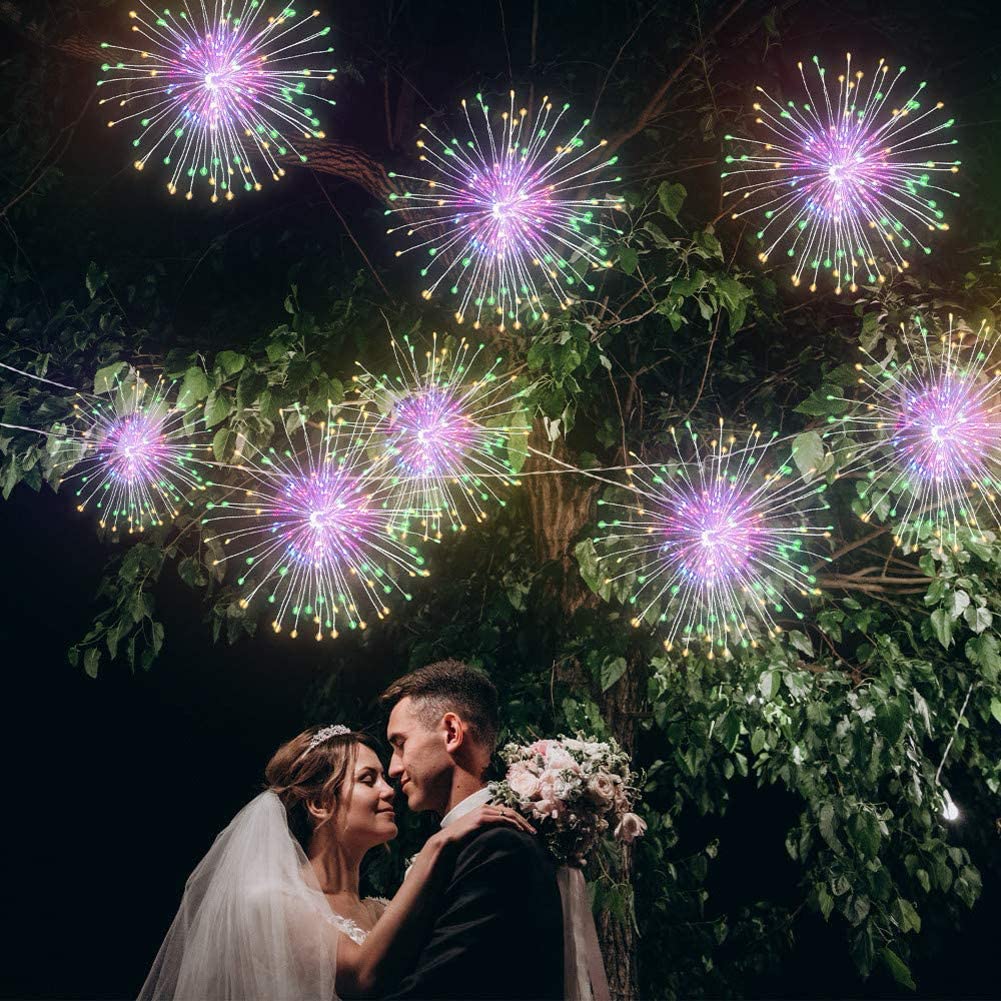 [ 3M 500LED Flashing  Fireworks Fairy Lights][ Copper Wire Dandelion String Lights Starburst Lights for Xmas New Year Decor ]