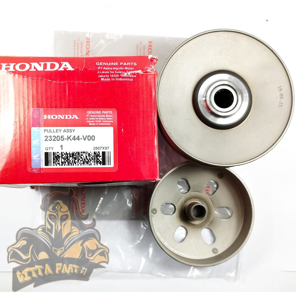 PULLY ASSY HONDA K44 KUALITAS ORIGINAL HONDA AHM BEAT ESP BEAT STREET BEAT SPORTY SCOOPY ESP