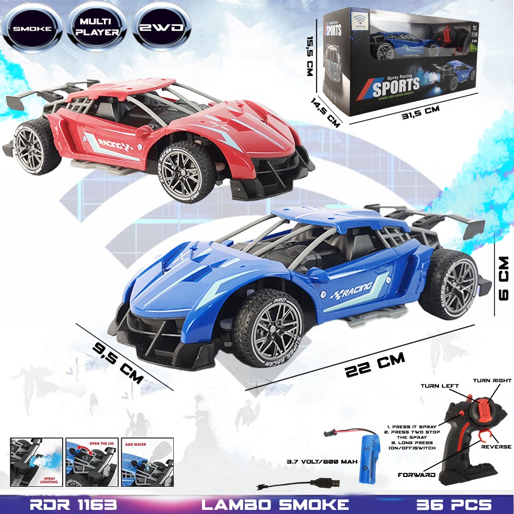 MURAH RDR1163 RC Lamborghini Sedan Sport Mainan Anak Mobil Remote Control Radio Control Remot Kontrol Hobi Koleksi