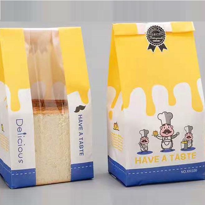 Plastik Kemasan Kantong Kertas Plastik Roti Tawar Isi 25 Pcs Toast Bag