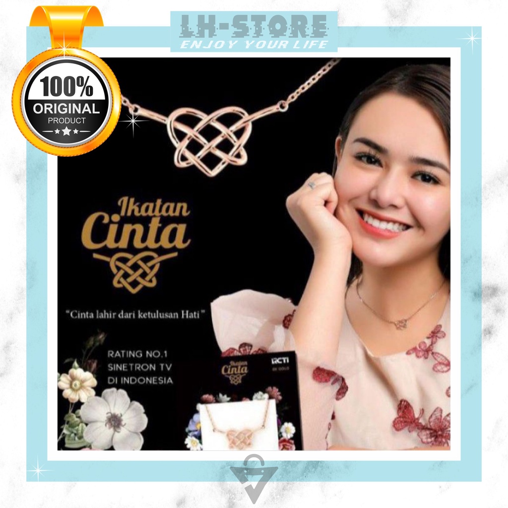 KALUNG TITANIUM IKATAN CINTA ANDIN STAINLES STEEL (GOLD/SILVER/ROSEGOLD)