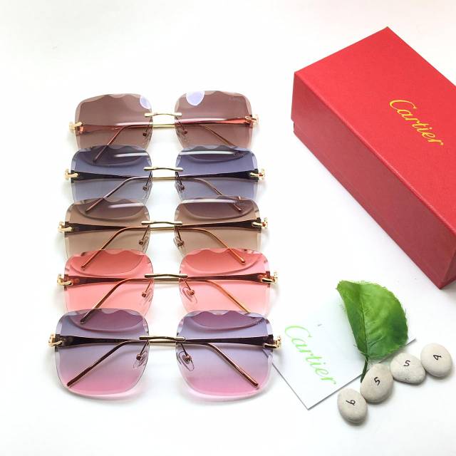 Kacamata Hitam Wanita / Cewek Cartier 6554