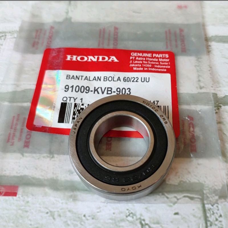 lahar Bearing 60/22 As Roda Belakang HONDA Beat Vario 110 Spacy Scoopy