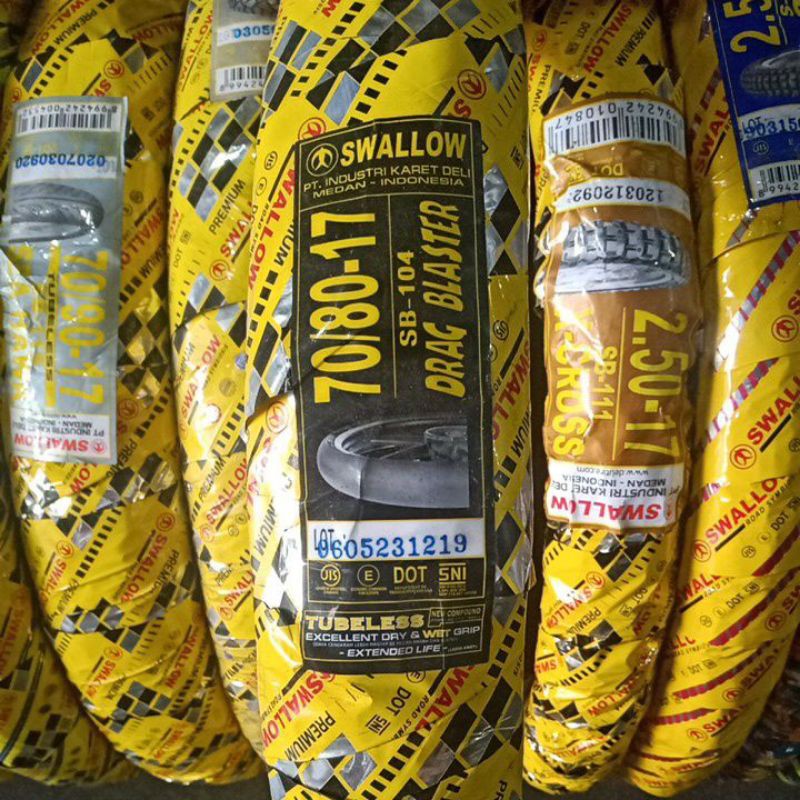 Ban Swallow Drag Blaster 70/80-17 Tubeless