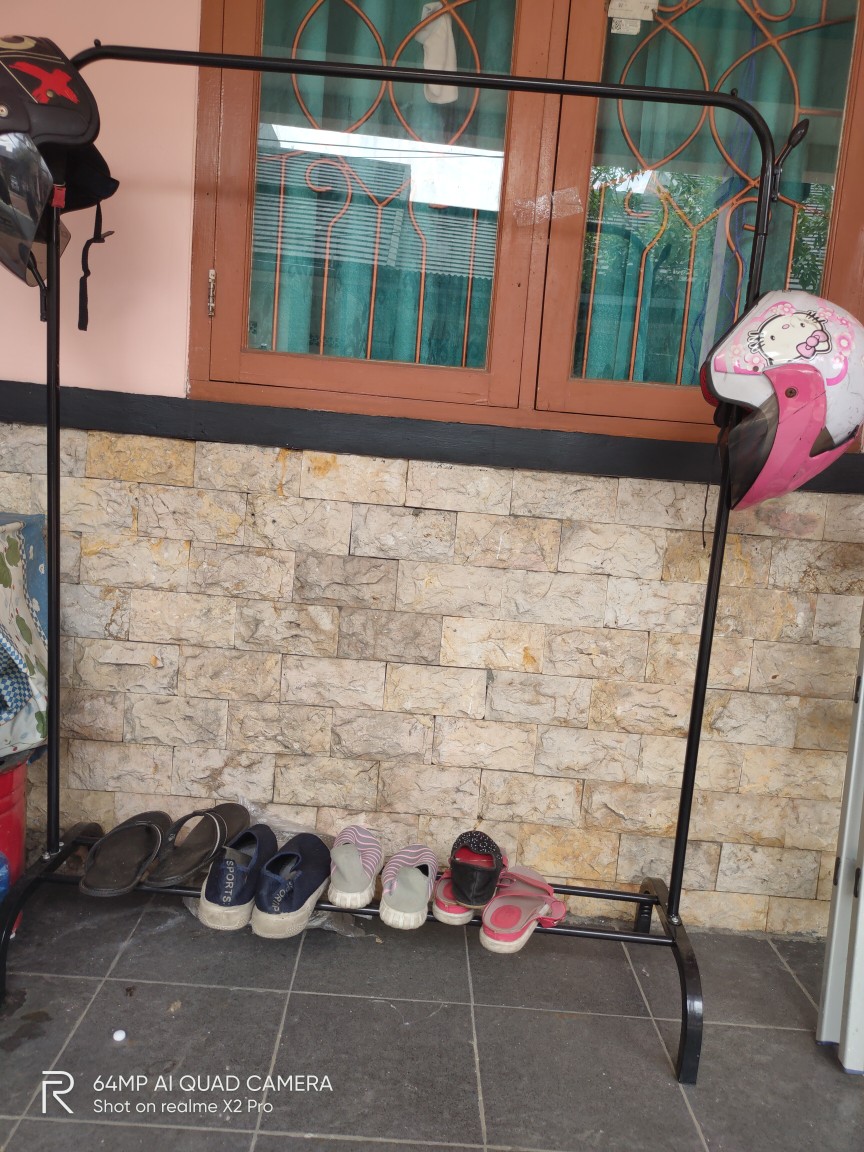 Gantungan Baju Plus Gantungan Topi Gantungan Baju Berdiri Portable Gantungan Baju Berdiri Murah A734