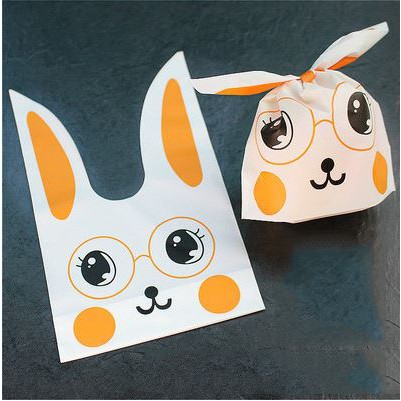 

Kantong Plastik Cookies Permen Accessories Kuping - Orange Glasses 13x10