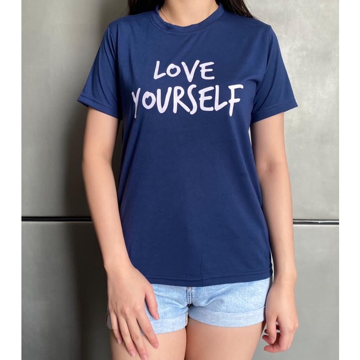 Kaos Wanita Leher bulat “Love Yourself”