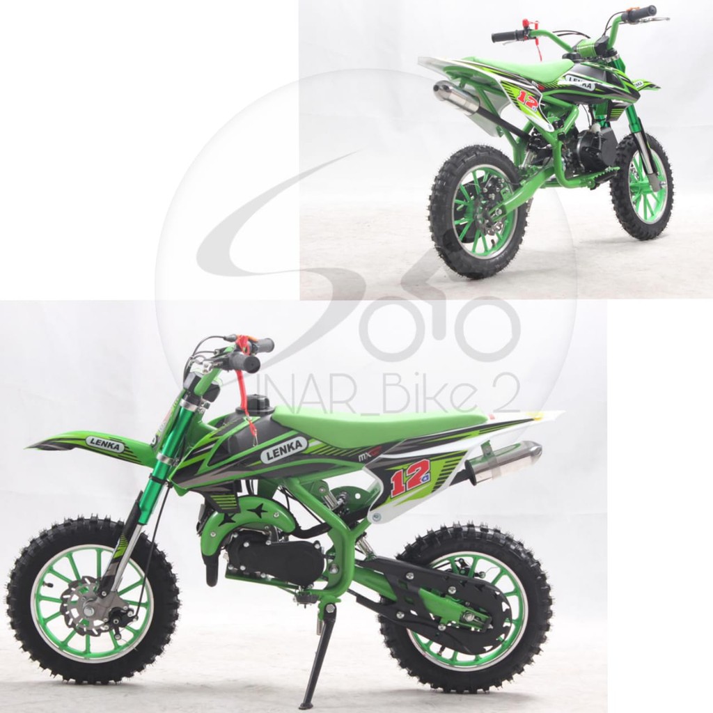 Lenka Mini Trail Mc12 &amp;  Motor Bensin Mini Anak Trail PC MOTO PC 01 2 Tak 50 CC